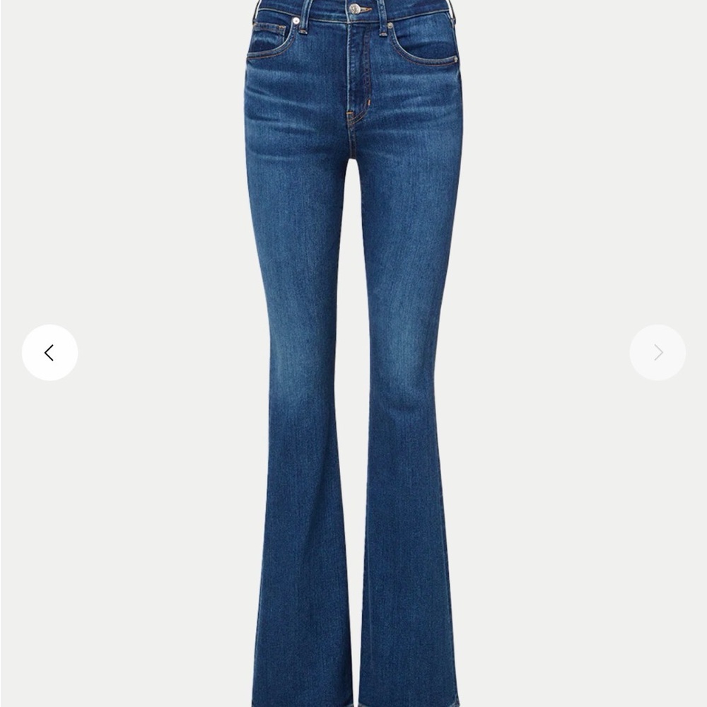 Veronica Beard Beverly Skinny Flare bright blue size 28